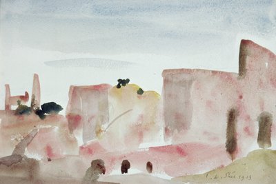 Corfe Castle, 1913 by Philip Wilson Steer